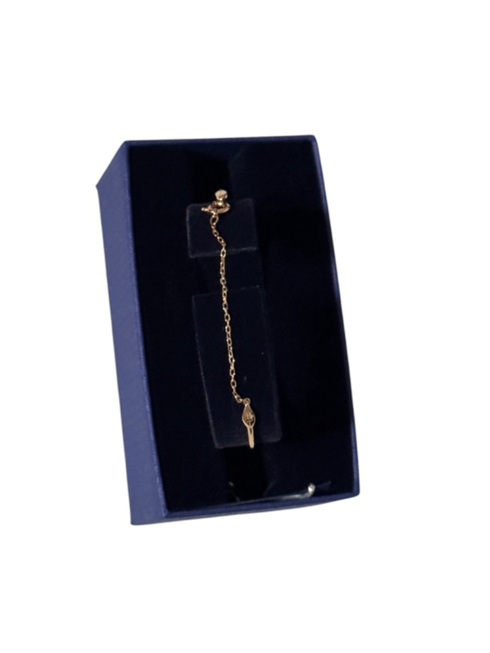 New Rose Gold and Crystal Bangle, "Mayfly" design authentic crystal with box - Picture 7 of 13